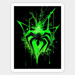 Green Neon Arachnophobia Magnet